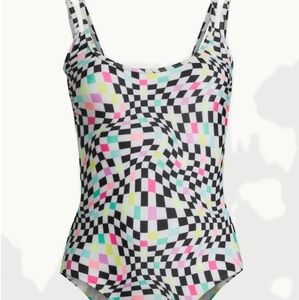 Juniors Size M (7-9) Swimsuit One Piece Brand New! No Boundaries Geometric